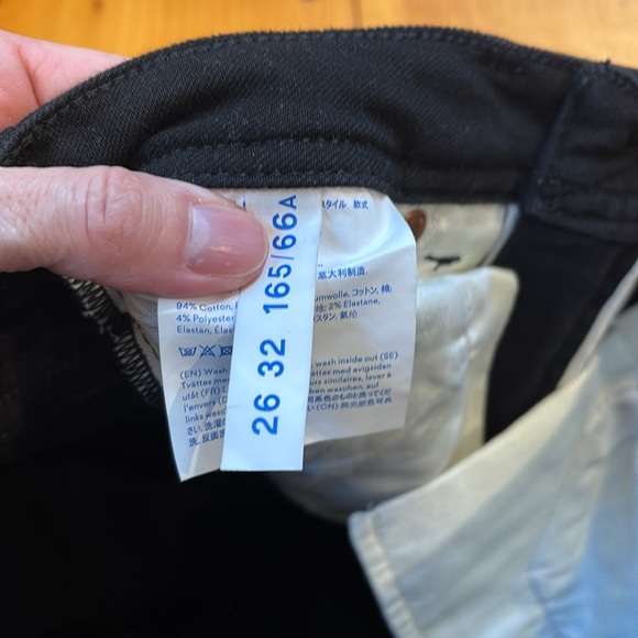 ACNE STUDIOS 26 x 32 Blå Konst Climb Stay Black Skinny Jeans - Picture 7 of 10